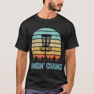 Disc Golf Funny Banging Chains Retro Disc Golf Gif T-Shirt