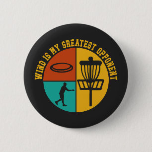 Disc Golf Funny Design Retro Disc Golf 6 Cm Round Badge