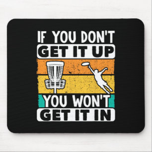 Disc Golf Funny Disc Jokey Frisbee Golf Funny Disc Mouse Pad