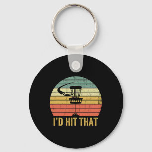 Disc Golf Funny Frisbee Disc Sport Father's Day Key Ring