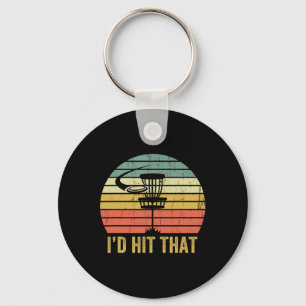 Disc Golf Funny Frisbee Sport Father's Day Key Ring