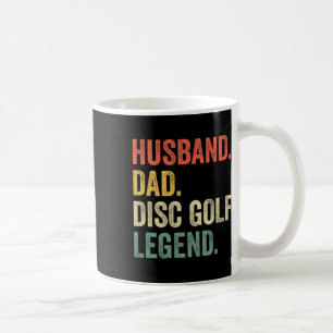 Disc Golf Funny Husband Dad Legend Vintage Frisbee Coffee Mug