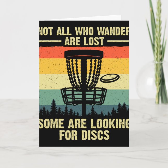 Disc Golf Gift Disc Golfer Stuff And Accessories  Card (Front)