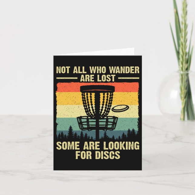 Disc Golf Gift Disc Golfer Stuff And Accessories U Card (Front)