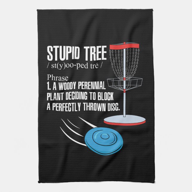 Disc Golf Gifts Tea Towel (Vertical)
