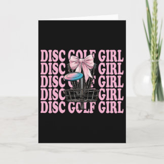 Disc Golf Girl Disc Golf Mum Mother's Day Discgolf Card