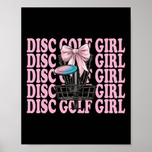 Disc Golf Girl Disc Golf Mum Mother's Day Discgolf Poster