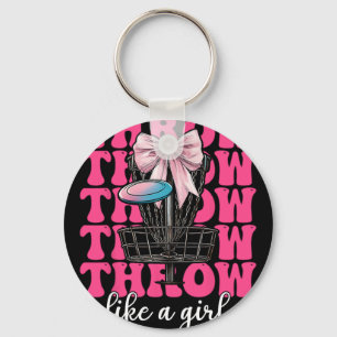 Disc Golf Girl Mum Mother's Day Discgolf Throw Lik Key Ring