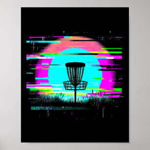 Disc Golf Glitch - Vintage Disc Golf Lover  Poster