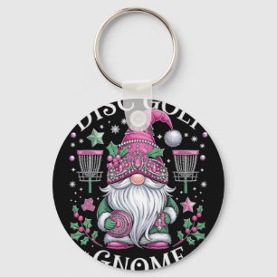 Disc Golf Gnome Christmas Spirit Fun Holiday Vibes Key Ring