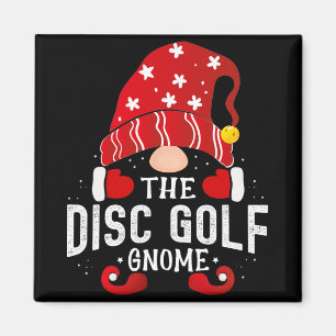 Disc Golf Gnome Matching Christmas Pjs For Family Magnet