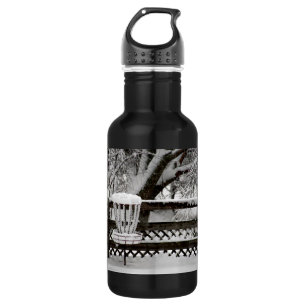Disc Golf Goal Post in Snow 532 Ml Water Bottle
