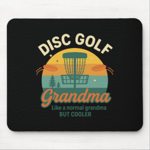 Disc Golf Grandma Putt Queen Arc Mouse Pad