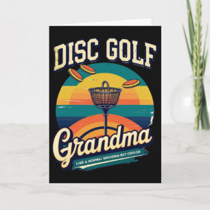 Disc Golf Grandma Rainbow Clic  Card