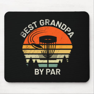 Disc Golf Grandpa Best Grandfather By Par Frisbee Mouse Pad