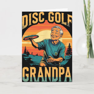 Disc Golf Grandpa – Funny Retro Sports Design For Card