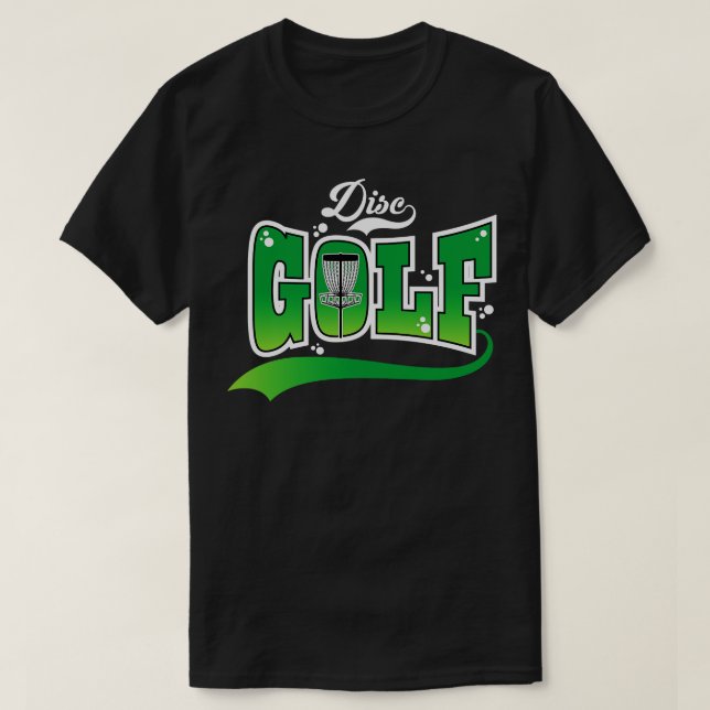 Disc Golf Green T-Shirt (Design Front)