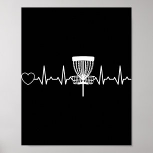 Disc Golf Heartbeat Disc Golf Sket Disc Golf Poster