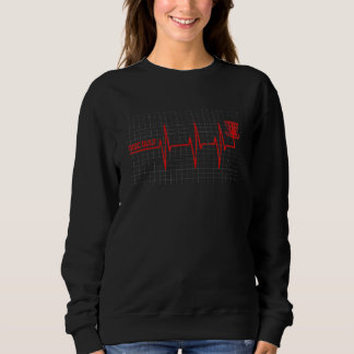 Disc Golf Heartbeat Disc Golf Sweatshirt