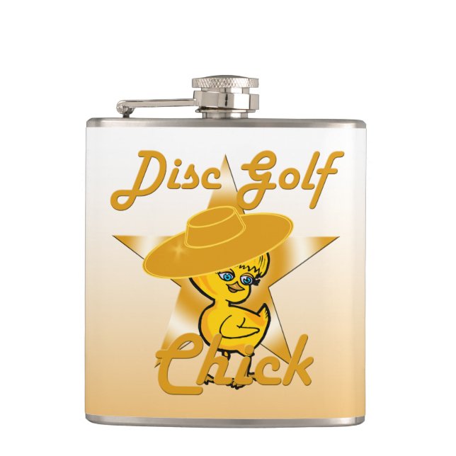 Disc Golf  Hip Flask (Front)