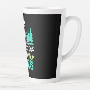 Disc Golf Hit The Happy Little Trees Latte Mug