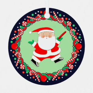 Disc Golf Holiday Gift Ceramic Ornament