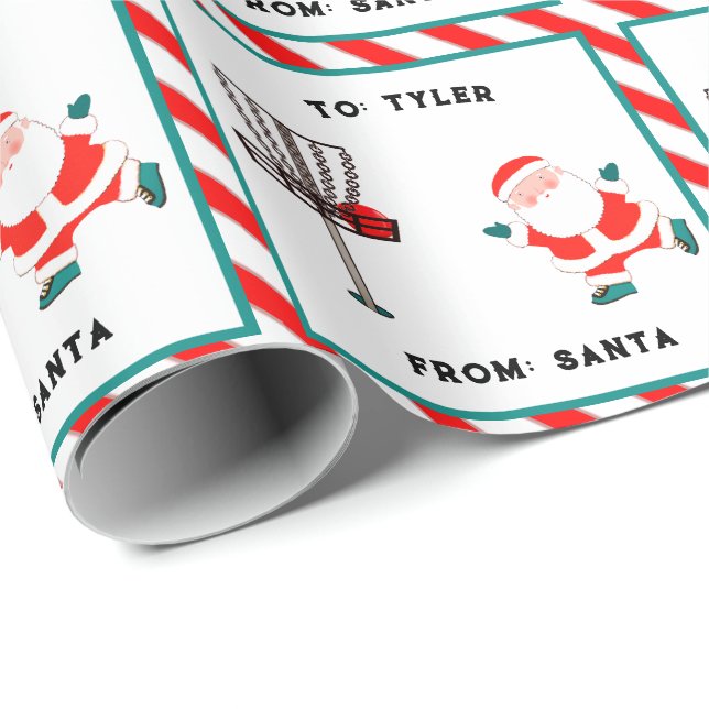 Disc Golf Holiday Gift Wrapping Paper (Roll Corner)