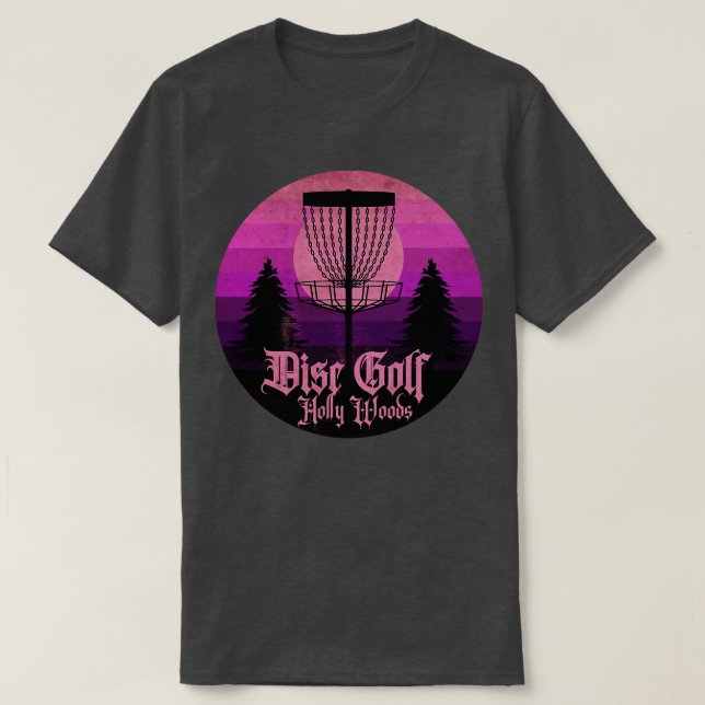 Disc Golf Holly Woods Sunday T-Shirt (Design Front)