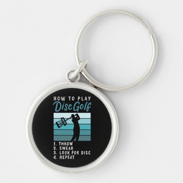 Disc Golf - How To Play Disc Golf Key Ring (Front)