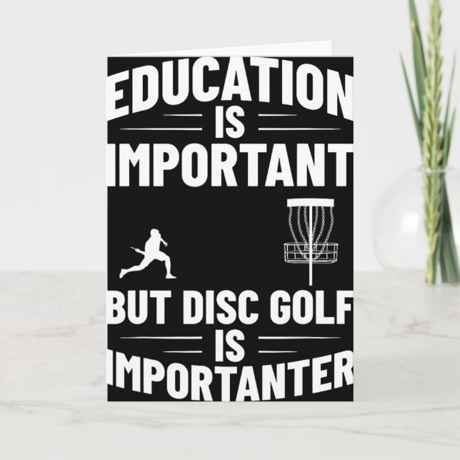 Disc Golf Humour Disc Golf Player Frisbee Disc Gol Card (Front)