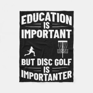 Disc Golf Humour Disc Golf Player Frisbee Disc Gol Fleece Blanket