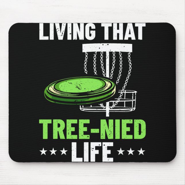 Disc Golf Humour Disc Golf Player Frisbee Disc Gol Mouse Pad (Front)