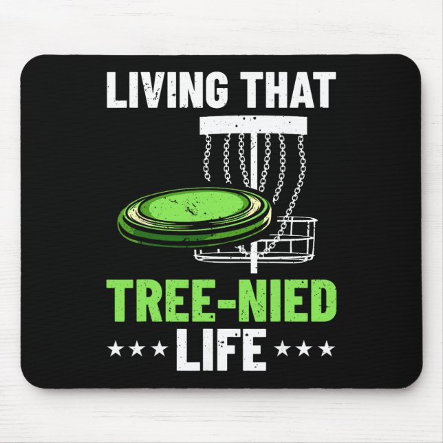 Disc Golf Humour Disc Golf Player Frisbee Disc Gol Mouse Pad (Front)