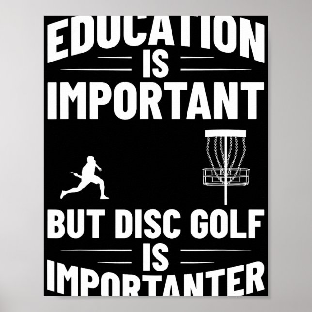 Disc Golf Humour Disc Golf Player Frisbee Disc Gol Poster (Front)