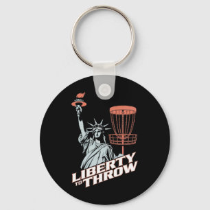 Disc Golf Independence Day Men Women Usa Golf 4th Key Ring