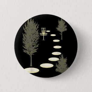 Disc Golf Into The Woods Disc Golf Funny Birthday 6 Cm Round Badge
