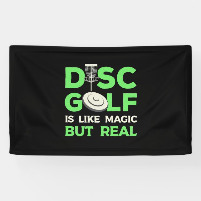 Disc Golf Is Like Magic But Real Banner (Horizontal)