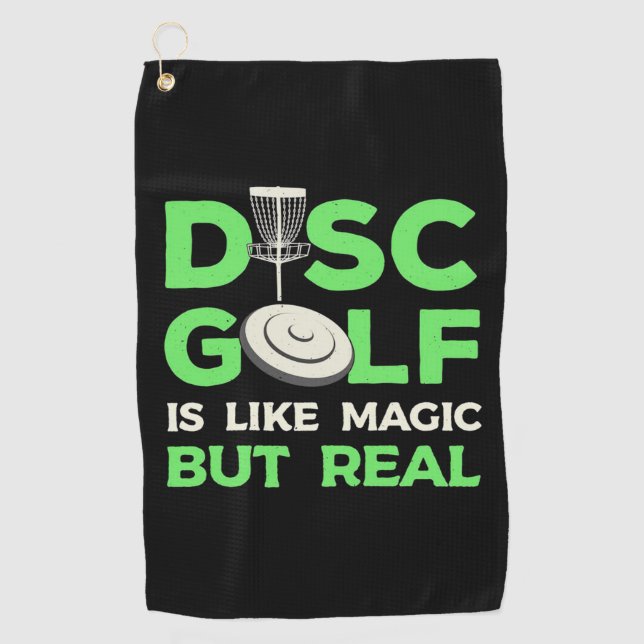 Disc Golf Is Like Magic But Real Towel (Front)