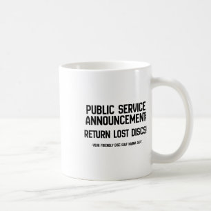 Disc Golf Karma Dept Return Lost Discs - Funny Psa Coffee Mug