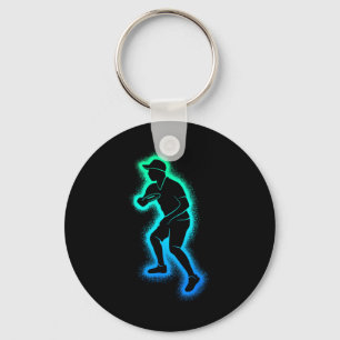 Disc Golf Kids Men Boys Disc Golfer Player Key Ring