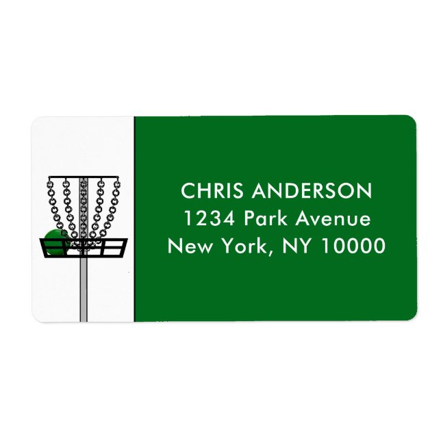 Disc Golf Label (Front)