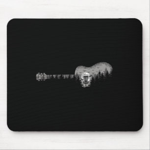 Disc Golf Landscape Trees Guitar Men Women Mouse Pad