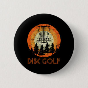 Disc Golf Long Sleeve Player Vintage Long Sleeve 6 Cm Round Badge