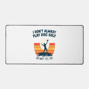 Disc Golf Lover T-Shirt Design Desk Mat