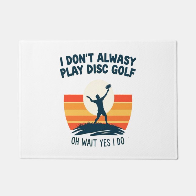 Disc Golf Lover T-Shirt Design Doormat (Front)
