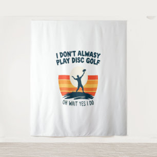Disc Golf Lover T-Shirt Design Tapestry