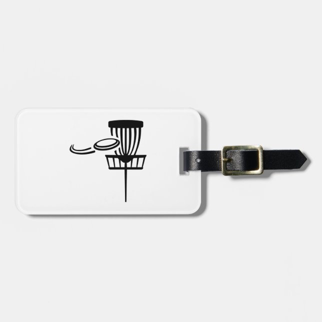 Disc golf luggage tag (Front Horizontal)
