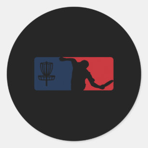 Disc Golf Major Style Logo Clothing Apparel Classic Round Sticker