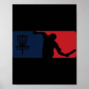 Disc Golf Major Style Logo Clothing Apparel Poster