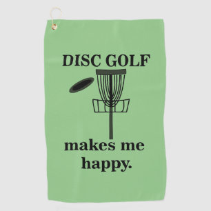 Disc Golf Makes Me Happy Disc Golf  Golf Towel